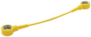 DESCO EUROPE / VERMASON 28502 ESD Grounding Cord, with Wire, Yellow, 115mm