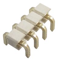 GCT BG304-04-A-0500-L-G Pin Header, U Shaped, Board-to-Board, 2.54 mm, 1 Rows, 4 Contacts, Through Hole, White Lite BG304