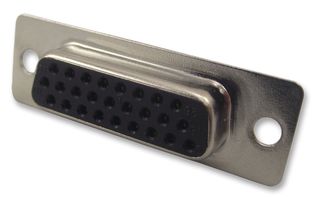 NORCOMP 180-M26-203L001 D Sub Connector, HD26, High Density, Receptacle, 180 M Series, 26 Contacts, DA, Solder Cup
