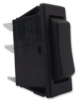 ARCOLECTRIC / BULGIN LIMITED C1522ALAAA Rocker Switch, (On)-Off-(On), SPDT, Non Illuminated, Panel Mount, Black, 1500 Series