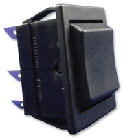 ARCOLECTRIC / BULGIN LIMITED C1572ALAAA Rocker Switch, (On)-Off-(On), DPDT, Non Illuminated, Panel Mount, Black, 1550 Series