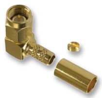 MULTICOMP MC23551 RF / Coaxial Connector, SMA Coaxial, Right Angle Plug, Crimp, 50 ohm, RG174, Brass