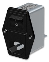 TDK B84776A0004A000 Filtered IEC Power Entry Module, IEC C14, General Purpose, 4 A, 250 VAC, 2-Pole Switch