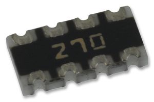 BOURNS CAT16-270J4LF Fixed Network Resistor, 27 ohm, Isolated, 4 Resistors, 1206 [3216 Metric], Concave, ± 5%