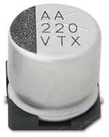 RUBYCON 25TXV100M6.3X8 SMD Aluminium Electrolytic Capacitor, Radial Can - SMD, 100 µF, 25 V, 11 ohm, 1000 hours @ 125°C