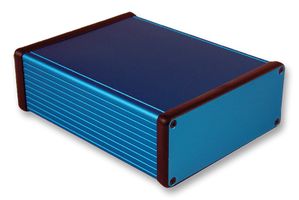 HAMMOND 1455Q1601BU Metal Enclosure, 1455 Series, Extruded With Metal End Panels, Small, Extruded Aluminium, 47.56 mm