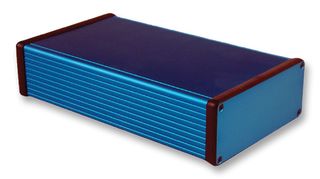HAMMOND 1455Q2201BU. Metal Enclosure, 1455 Series, Extruded With Metal End Panels, Small, Extruded Aluminium, 47.56 mm