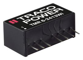 TRACO POWER TMR 6-2422WI Isolated Through Hole DC/DC Converter, ITE, SIP, 4:1, 6 W, 2 Output, 12 V