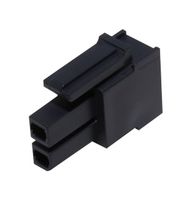 MOLEX 170001-0102 Connector Housing, Black, Mega-Fit 170001 Series, Receptacle, 2 Ways, 5.7 mm
