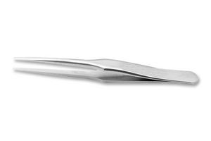IDEAL-TEK M2A   SA  1 Tweezer, Mini, Flat Round, 70 mm, Stainless Steel Body, Stainless Steel Tip