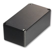 HAMMOND 1590BSBK Metal Enclosure, Shielded, Diecast, IP54, Small, Diecast Aluminium, 42 mm, 60.5 mm, 112 mm, IP54
