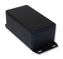 HAMMOND 1590WBSFBK. Metal Enclosure, Diecast, Light Duty, Watertight, Flange Bottom, Wall Mount, Diecast Aluminium