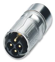 PHOENIX CONTACT 1618575 Circular Connector, M-Series Circular Connector, PLUSCON Series, Cable Mount Plug, 4 Contacts