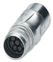 PHOENIX CONTACT 1618718 Circular Connector, M-Series Circular Connector, PLUSCON Series, Cable Mount Receptacle, 8 Contacts