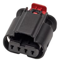 MOLEX 34900-4126 Automotive Connector Housing, Black, Key G, Long Shroud, MXP120 34900, Receptacle, 4 Ways