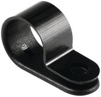 HELLERMANNTYTON 211-60005 H6P-PA66HS-BK Fastener, Screw Mount Cable Clamp, 11 mm, Nylon 6.6 (Polyamide 6.6), Black, 10 mm
