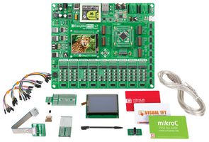 MIKROELEKTRONIKA MIKROE-2016 Development Board, STM32F107VCT6 EasyMX Pro V7 MCU, UART/SPI/I2C/USB Interfaces