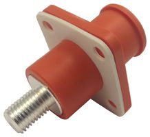 AMPHENOL INDUSTRIAL SLP-R-B-T-P-S-O High Power Connector, SurLok Plus, Receptacle, 1 kV, 200 A, Panel Mount, Screw