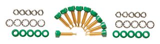 POMONA 2142-5 Banana Test Connector, Jack, Panel Mount, 5 A, Gold Plated Contacts, Green