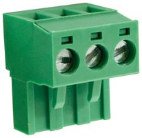 CAMDENBOSS CTBP9200/3 Pluggable Terminal Block, 5 mm, 3 Ways, 28 AWG, 14 AWG, 1.5 mm², Clamp