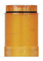 WERMA 63432055 Visual Signal Indicator, TwinFLASH, LED, Yellow, Continuous, Flashing, 24VDC, 24VAC, IP66, 40mm Dia.