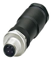 PHOENIX CONTACT 1404415 Sensor Connector, IP67, M12, Male, 4 Positions, Screw Pin, Straight Cable Mount