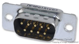 ITT CANNON DE9PA191K87 D Sub Connector, DB9, Standard, Plug, DD, 9 Contacts, DE, Solder