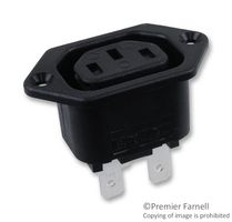 BULGIN LIMITED PX0793/63 High Power Connector, PX0793, Receptacle, 250 VAC, 10 A, Flange Mount, Quick Connect