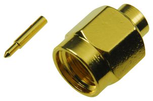 AMPHENOL RF 132102 RF / Coaxial Connector, SMA Coaxial, Straight Plug, Solder, 50 ohm, 0.141 Semi-Rigid, RG402