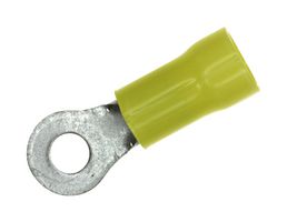 TE CONNECTIVITY - AMP 2-36161-2 Ring Tongue Terminal, M5, #10, 10 AWG, 6.64 mm², PIDG, Yellow