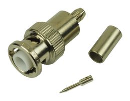 KINGS KV59-37 RF / Coaxial Connector, MHV Coaxial, Straight Plug, Crimp, Brass