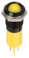 APEM Q14P1BXXHY220E LED Panel Mount Indicator, Yellow, 220 VAC, 14 mm, 3 mA, 1.3 cd, IP67