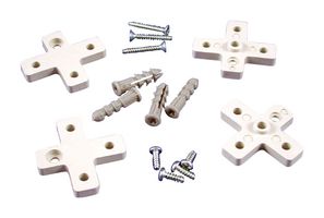 MULTICOMP PRO MC001277 Enclosure Accessory, Pack 4 , Wall Mounting Feet, Screws & Plugs, RP Series Enclosures