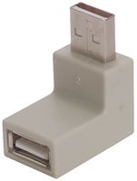 L-COM UADAA90-2 USB Adapter, USB Type A Plug, USB Type A Receptacle, USB 2.0