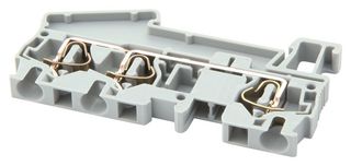 PHOENIX CONTACT 3031393 DIN Rail Mount Terminal Block, 3 Ways, 28 AWG, 10 AWG, 6 mm², Clamp, 32 A