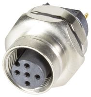 HARTING 21033212531 Sensor Connector, M12 Series, M12, Female, 5 Positions, PCB Socket, Straight PCB Mount