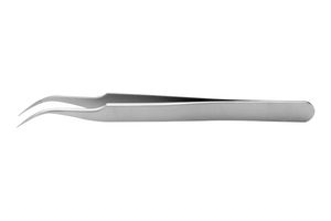 IDEAL-TEK 7B.SA Tweezer, Precision, Curve, Pointed, Stainless Steel, 115 mm