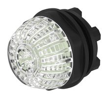 EAO 14-060.907 LED Panel Mount Indicator, Push In, Round, White, 24 V, 22.3 mm, 50 mA, IP66, IP67, IP69K