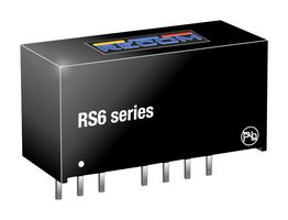 RECOM POWER RS6-2405S Isolated Through Hole DC/DC Converter, ITE, SIP, 2:1, 6 W, 1 Output, 5 V