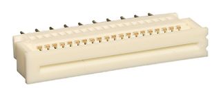 MOLEX 39-53-2205 FFC / FPC Board Connector, 1.25 mm, 20 Contacts, Easy-On 5597 Series, Solder, 1 Row