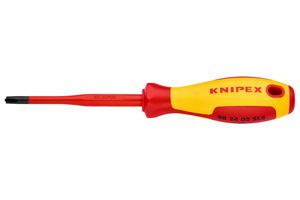 KNIPEX 98 24 02 SLS Phillips Screwdriver, #2 Tip, 100 mm Blade Length, 212 mm Overall Length, PlusMinus Slim Series