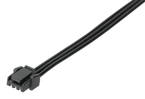 MOLEX 45111-0301 Cable Assembly, Micro-Lock Plus Receptacle to Micro-Lock Plus Receptacle, 3 Ways, 1.25 mm, 1 Row