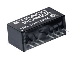 TRACO POWER TMR 3-1210WIE Isolated Through Hole DC/DC Converter, ITE, SIP, 4:1, 3 W, 1 Output, 3.3 V