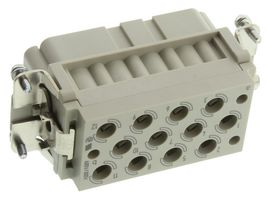 HARTING 09320123101 Heavy Duty Connector, Han-Com, Insert, 14 Contacts, 16B, Receptacle