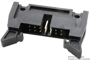 MULTICOMP PRO MC-254-14-SL-RA-DIP Pin Header, Right Angle, With Short Ejector (7.5mm), Wire-to-Board, 2.54 mm, 2 Rows, 14 Contacts