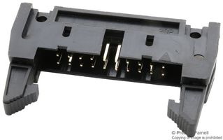 MULTICOMP PRO MC-254-20-SL-RA-DIP Pin Header, Right Angle, With Short Ejector (7.5mm), Wire-to-Board, 2.54 mm, 2 Rows, 20 Contacts