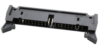 MULTICOMP PRO MC-254-40-SL-RA-DIP Pin Header, Right Angle, With Short Ejector (7.5mm), Wire-to-Board, 2.54 mm, 2 Rows, 40 Contacts