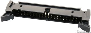 MULTICOMP PRO MC-254-64-SL-RA-DIP Pin Header, Right Angle, With Short Ejector (7.5mm), Wire-to-Board, 2.54 mm, 2 Rows, 64 Contacts