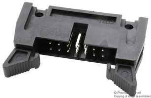 MULTICOMP PRO MC-254-16-LL-RA-DIP Pin Header, Right Angle, With Long Ejector (10.8mm), Wire-to-Board, 2.54 mm, 2 Rows, 16 Contacts