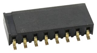 MULTICOMP PRO 2212BR-08G-SM-TR PCB Receptacle, Board-to-Board, 2.54 mm, 1 Rows, 8 Contacts, Surface Mount Right Angle